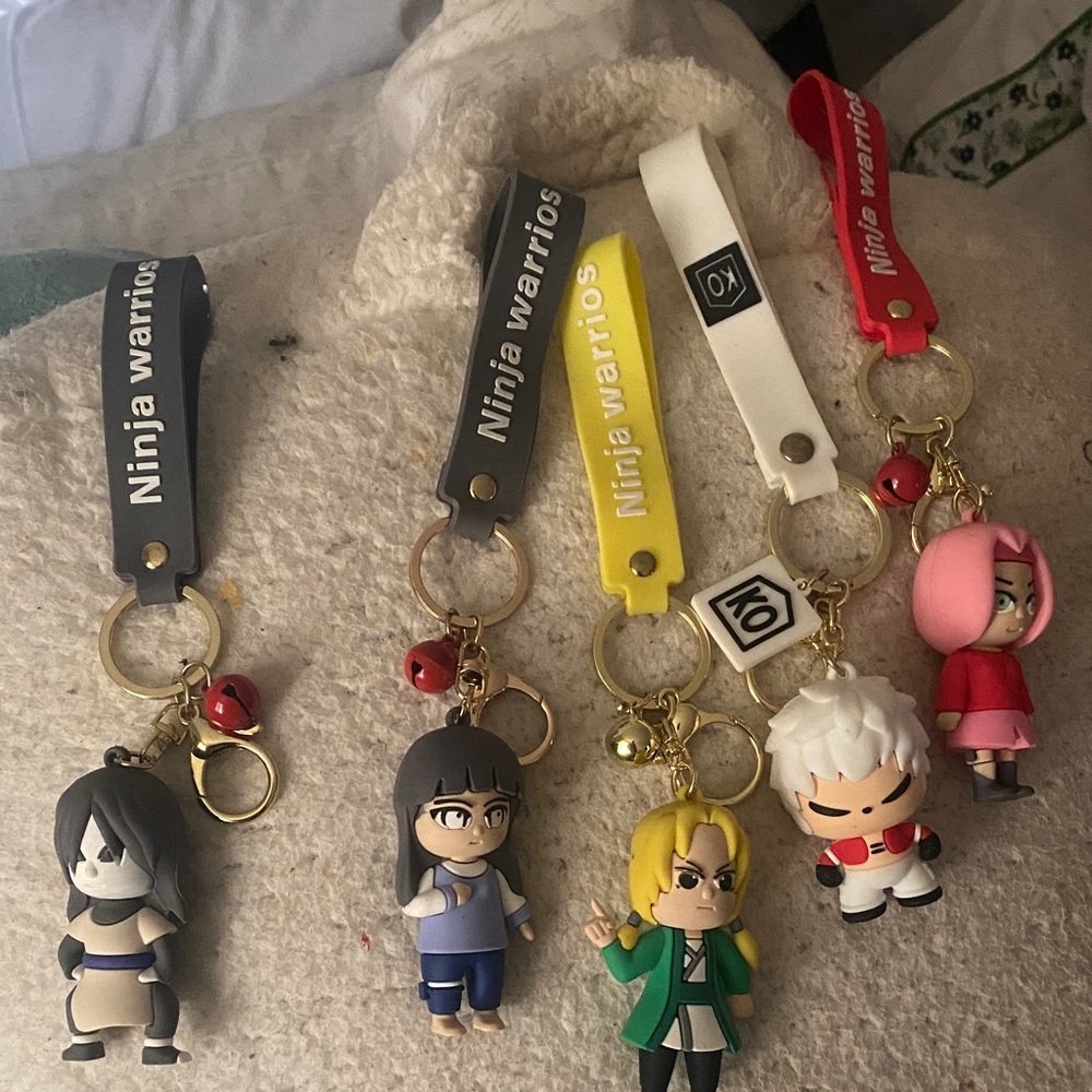 Ninja Warriors Keychain of 5  Characters for $30
$7 for one only